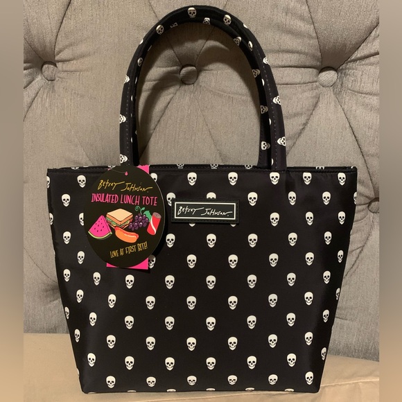 Betsey Johnson Handbags - Betsey Johnson Skull Lunch Bag Tote